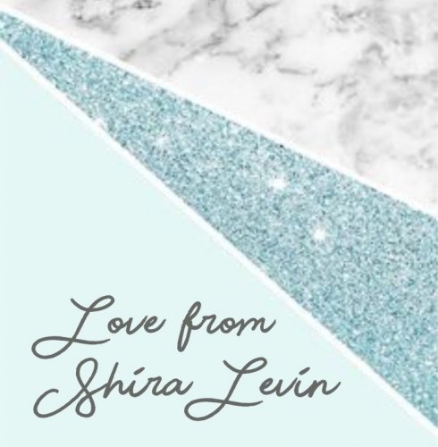Marble glitter blue