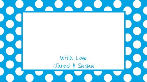 Border dots turquoise