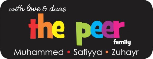 Funky family rectangle brights on black