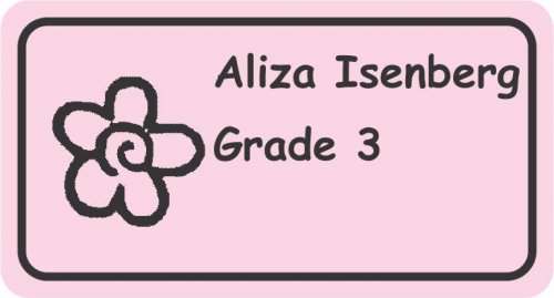 Flower on light pink