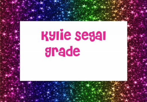 Border glitter rainbow