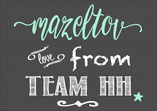 Chalkboard mazeltov mint