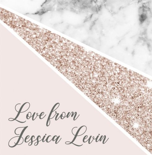 Marble glitter blush