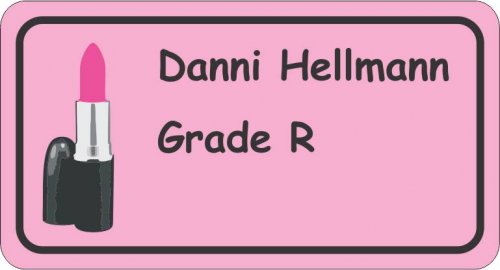 Lipstick on light pink