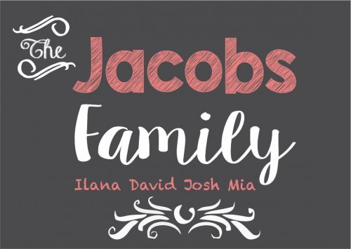 Rectangle family peach