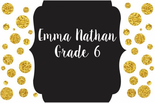 Glitter dots to the side