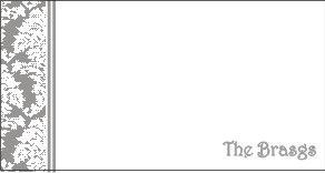 Damasc left silver & white