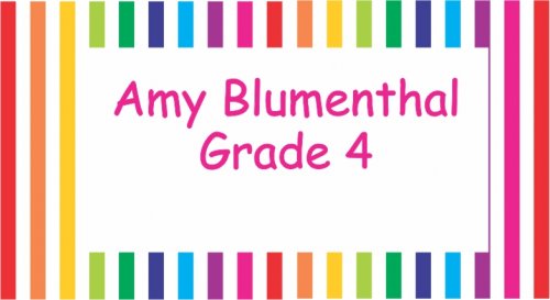 Stripes rainbow & white