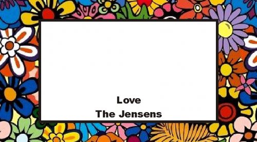 Border flowers brights