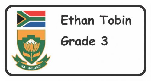 Team SA cricket on white