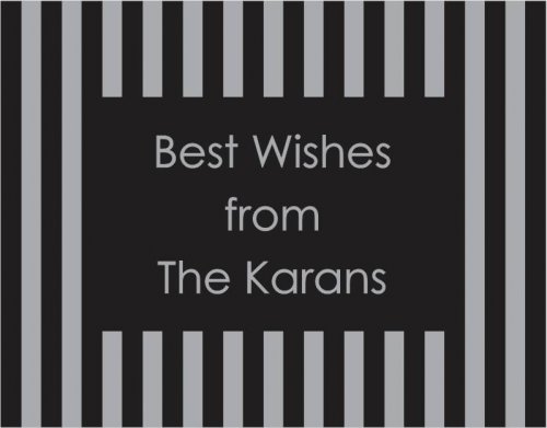 Stripes vertical black & silver