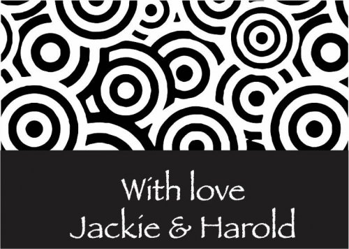 Concentric circles black & white