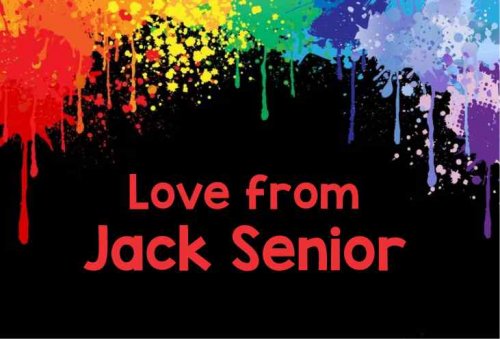 Paint splats on black