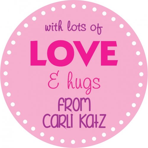 Love border dots pink