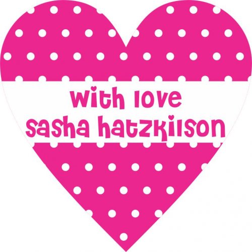 Heart polka dots pink