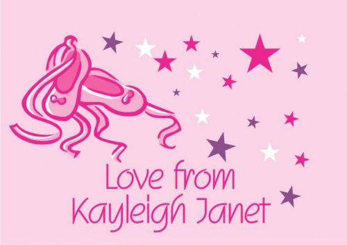 Ballet shoes pink stars