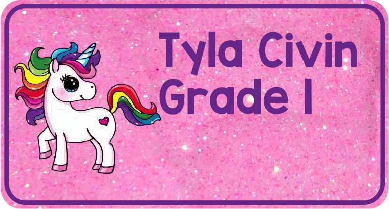 Unicorn on Pink Glitter