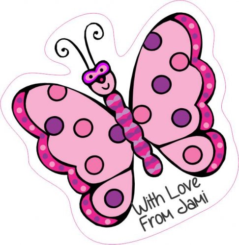 Butterfly shapie pink
