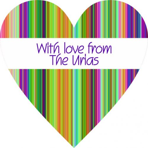 Heart colourful stripes