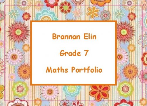 Border retro orange flowers