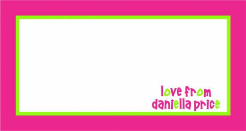 Border colours pink & lime