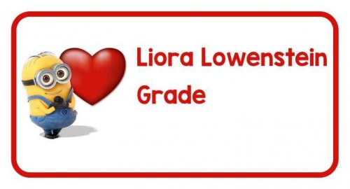 Minion heart on white