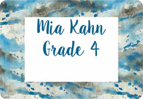 Watercolour blue grey