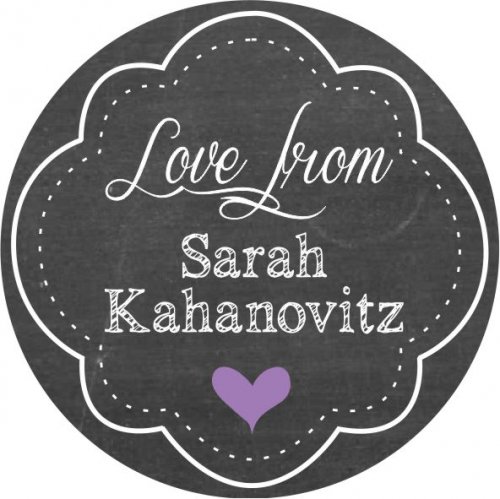 Round frame purple heart