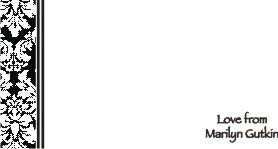 left damasc black & white