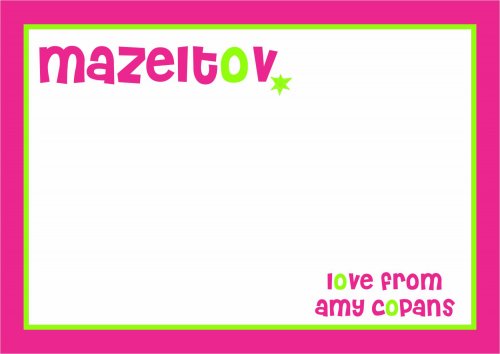 Border colours pink & green