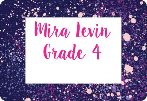 Paint splatter purple