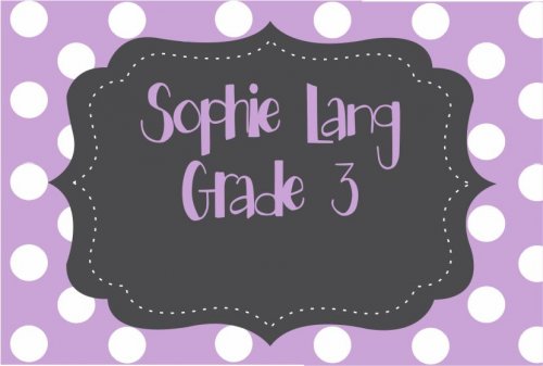 Chalk frame on dots lilac