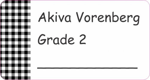 Gingham black n white