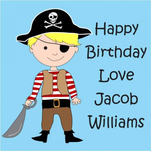 Piraet on light blue