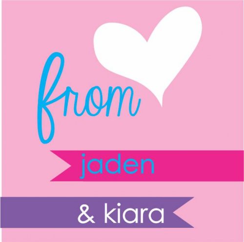 Heart from flaglets pink