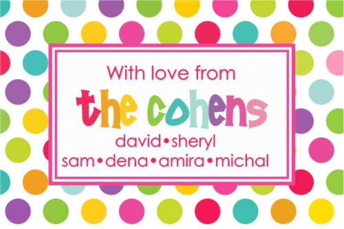 Dots bright on white