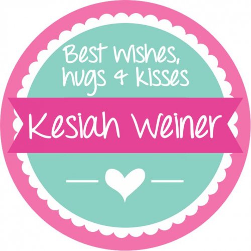 Scolloped pink & aqua