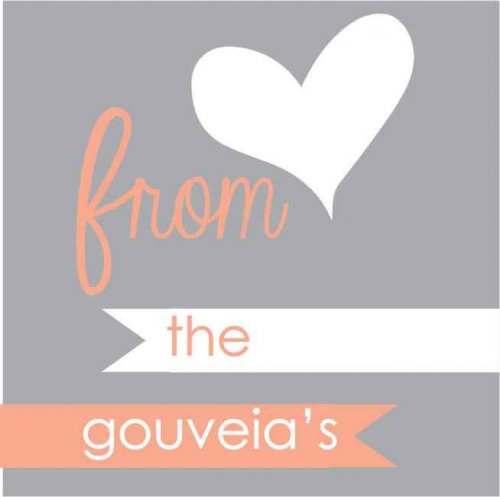 Heart from flaglets grey & peach