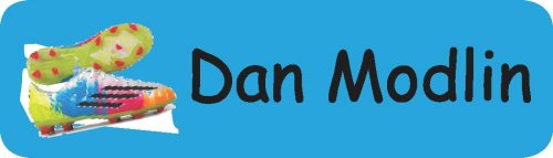 Soccer boots on blue