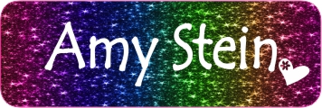 Glitter rainbow white text