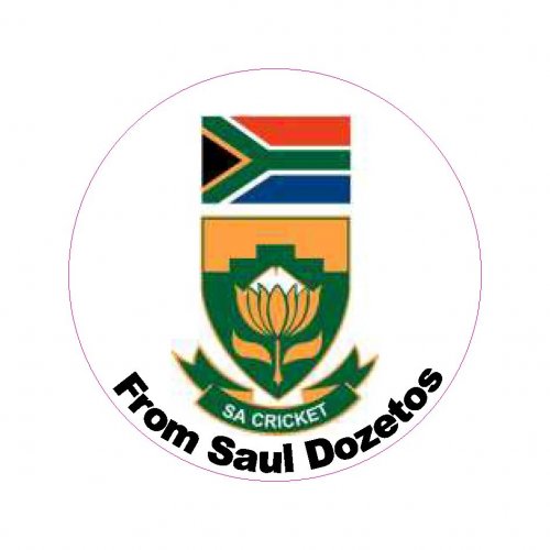 Team SA cricket on white