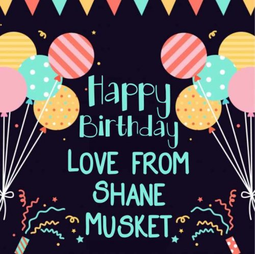 Happy birthday pastel balloons