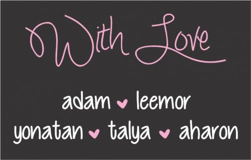 With love rectangle pink