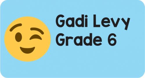 Emoji wink on light blue