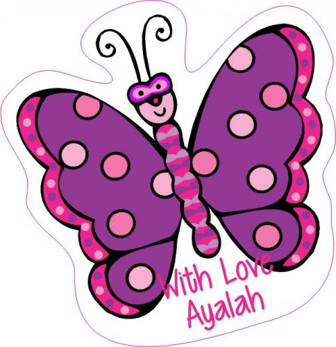 Butterfly shapie purple