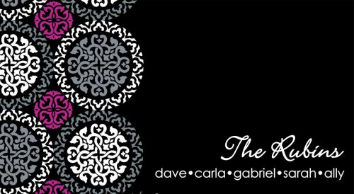 Flower circles on black