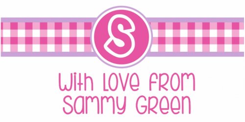 Gingham pink n purple