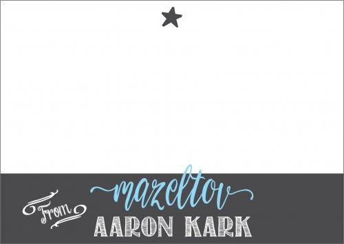 Chalkboard strip blue