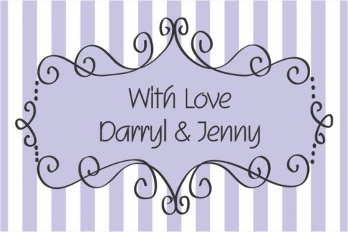 Frame on lilac stripes