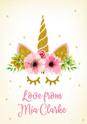 Unicorn gold & roses